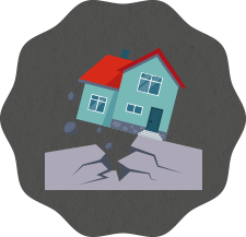 倒壊(地震・台風)